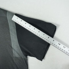 En Noir Mens Abstract Gradient T-Shirt Grey Black Streetwear Made in USA 21×30