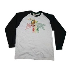 Avirex Vintage Men’s Size Extra Large XL Long Sleeve Rasta Logo Shirt New Flaws