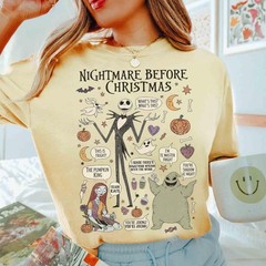Disney Nightmare Before Christmas Nightmare On The Main Street Unisex Tee 140740
