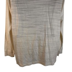 Crosby & Howard Men’s Henley Shirt Long Sleeve Cream and Gray Size XL NWT