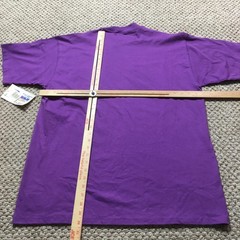 Vintage Russell Athletic Shirt Mens Large Purple Pocket High Cotton Tee USA NOS