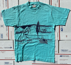 VTG. 1987 Myrtle Beach South Carolina Sailboats USA Made tourist FOTL T-shirt M