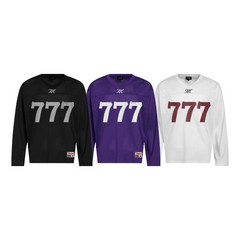 Oversized 777 Mesh Jersey Long Sleeve T-Shirt Streetwear Vintage Athletic