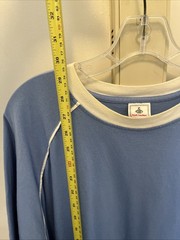 Vintage Foot Locker 2XL Blue Shirt Cotton Raglan Contrast Collar Y2K Streetwear