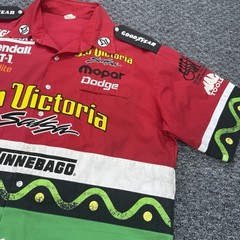 Vintage Drag Racing Shirt Mens Large Darrell Mike Gwynn Dunn Team Mopar Pit USA