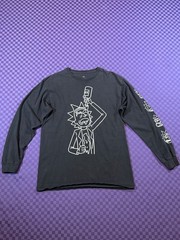 Ripple Junction Rick and Morty Rick Drinking n Burping Graphic LongSleeve Shirt