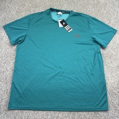 NEW Adidas Performance T Shirt Mens Size 2XL XXL Green Climate Short Sleeve