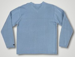 Anchor Blue Men’s Longsleeve V Neck Shirt Size Large Light Blue Acrylic