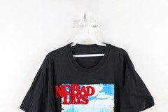 Vtg 90s Streetwear Mens Large Faded Spell Out No Bad Days Beach T-Shirt Black
