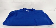Port & Company PC55P XXL Men’s 50/50 Cotton/Poly w/ Pocket T-Shirt Blue
