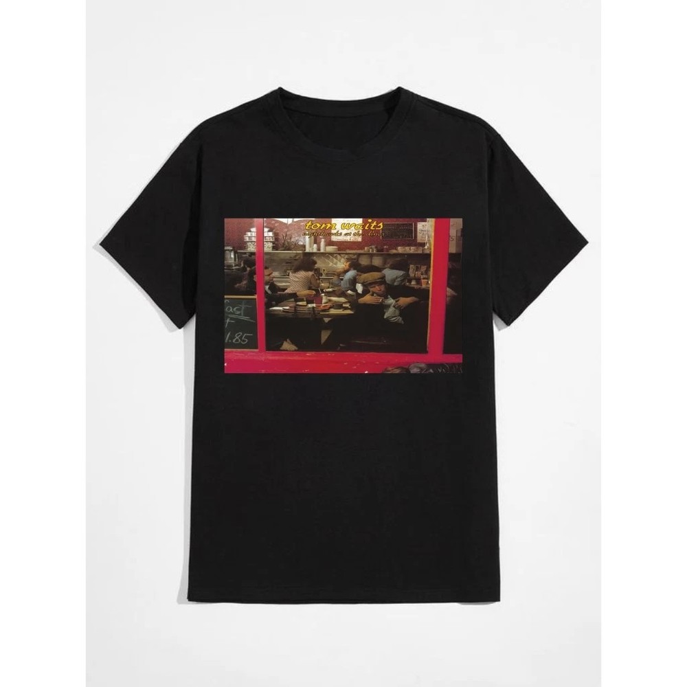 Tom Waits Nighthawks at the Diner T Shirt Vinyl CD Cover Unisex Tee S5XL