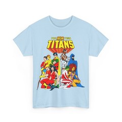 New Teen Titans T-Shirt – George Perez Art – Robin, Wonder Girl, Starfire, Raven