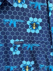 retro rifle sting ops bees honey hive deep blue mens short sleeve 4xl shirt