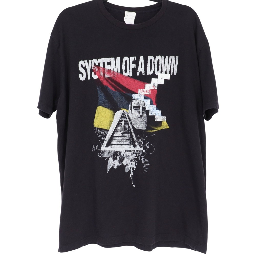 System Of A Down Protect The Land Graphic Men’s Size XL Black Band Tour T-Shirt