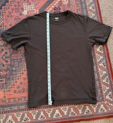 Uniqlo U Men’s Brown Cotton Crew Neck Short Sleeve T-Shirt Size M