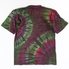 NWOT Single Stitch T-Shirt Blank Hand Tie Dyed Wheel Multi S/S Hering Sz. M 38′
