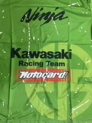 Men XL Motorcycle Quick Drying T-Shirt With Kawasaki Ninja Logo Green