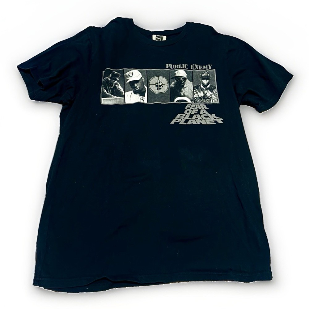 Vintage Public Enemy Shirt Medium M Black Fear Of A Black Planet 2005 102484