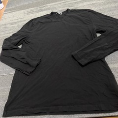 Standard James Perse Shirt Mens 3 Large Black Cotton Long Sleeve Crew USA Made