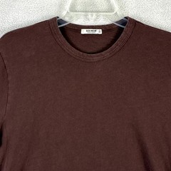 Buck Mason Tshirt Mens M Brown Slub Curve Hem Preppy Classic Huckberry USA