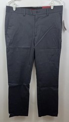 NWT Alfani Men’s 32 X 29 Gray Stretch Slim Fit Flat Front Dress Pants $60