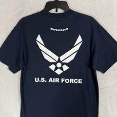 Lot 2 USAF Air Force Shield Graphic T Shirt Size M Military Training Fighter Jet