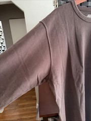 Big Bud Press Long Sleeve Burly Tee Espresso Brown Large L New