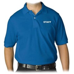 MEN’S PRINTED STAFF SECURITY PARTY POLICE UNIFORM FUNNY MMA COLLAR POLO T-SHIRT