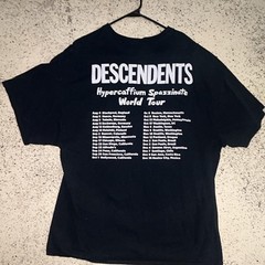 Gildan Heavy Cotton Men’s 2XL Black Descendents Tour Double-Sided Graphic Tee