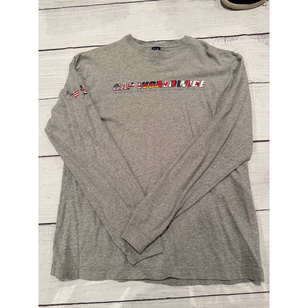 Vintage Gap Worldwide Long Sleeve Shirt Size S