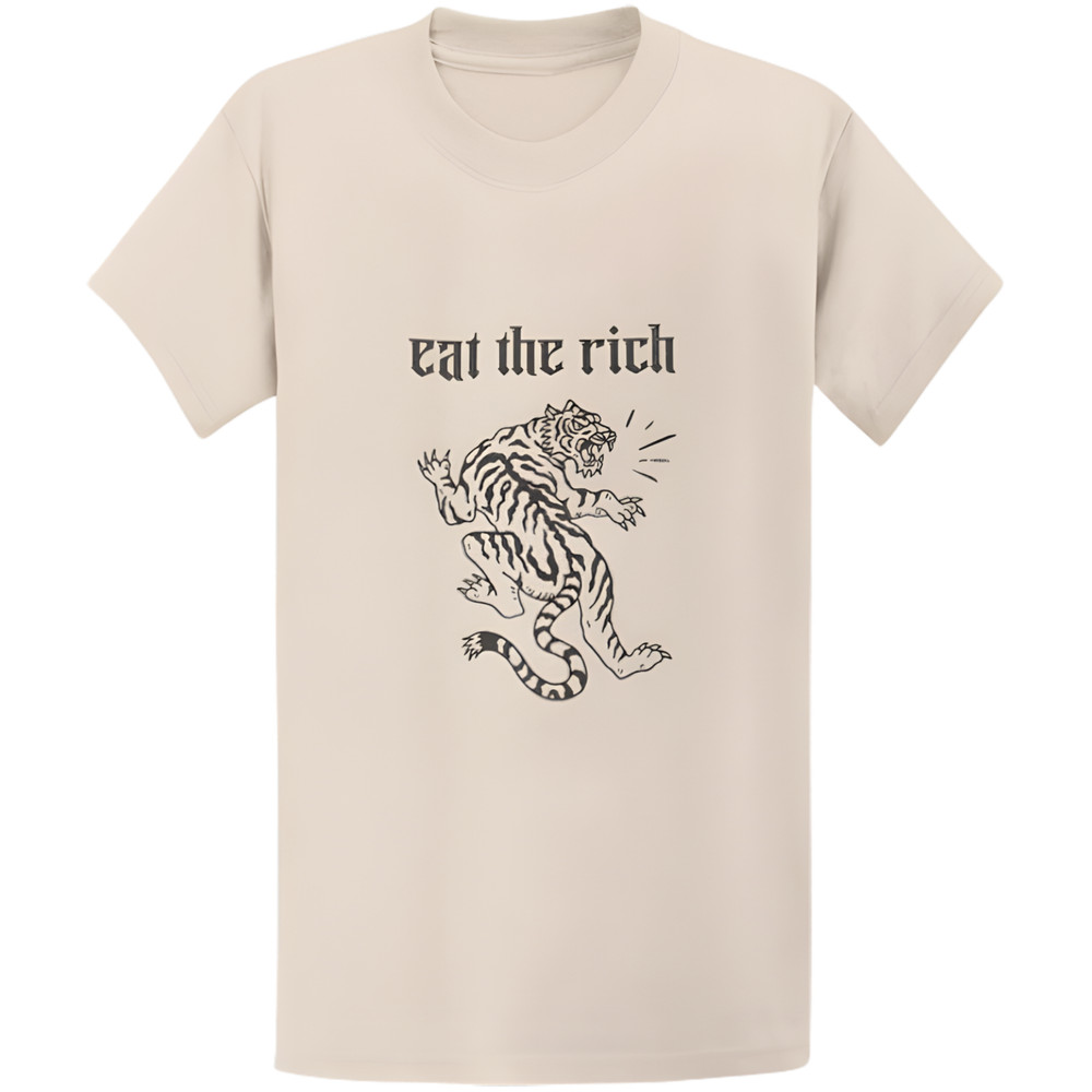 Gildan 5000 Eat The Rich Political T-Shirt – Progressive Social Justice Gift Tee