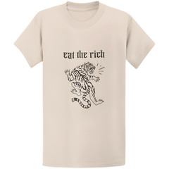 Gildan 5000 Eat The Rich Political T-Shirt – Progressive Social Justice Gift Tee