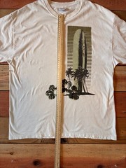 Y2K USA Surf T Shirt XL Hanes Heavyweight Vintage Beach Hawaiian Tee
