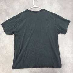 Vintage Nike Small Swoosh Embroidered T-Shirt XL Faded Black Crewneck USA Y2K