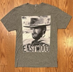 Clint Eastwood T Shirt The Man With No Name Gray Vintage Western Inspired Tee SM