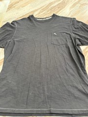 Tommy Bahama Men’s Gray Short Sleeve Crew Neck Cotton Pocket Logo T-Shirt L