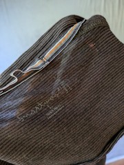 Smartwool Merino Wool Base Layer Top Men’s Large Brown Striped FLAWS* SW0SN705
