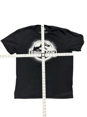 Jurassic Park T-Shirt Black Graphic Tee Universal Studios Mad Engine Size Large