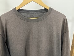 VTG FOTL Gradient Sun Faded Worn Work WIP Long Sleeve Blank T-Shirt Size XL
