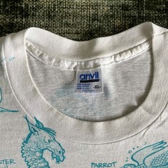 Vintage Curacao Funny Fish AOP 90s Shirt