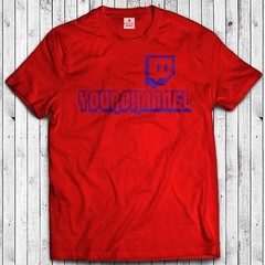 TWITCH TV YOUR CUSTOM CHANNEL T-shirt Gray, White or Black(S-5XL)
