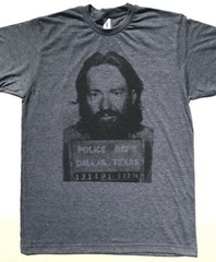 WILLIE NELSON MUGSHOT TEE $25 SIZES S-3XL FREE SHIP OUTLAW COUNTRY NEW T-SHIRT !
