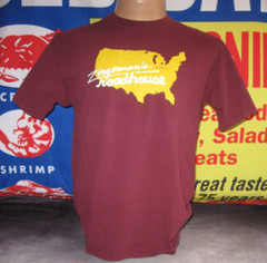 ZINGERMAN’S ROADHOUSE Ann Arbor T Shirt Men’s Large BBQ Eatery Y2K FOOD MICHIGAN