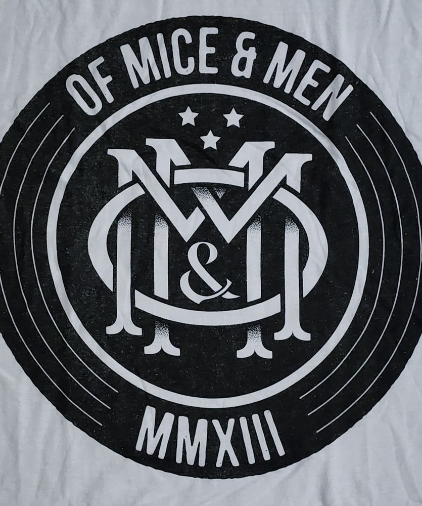 Of Mice & Men T-Shirt Men’s Sz XL Rock Metal Music Concert MMXIII Band Tee