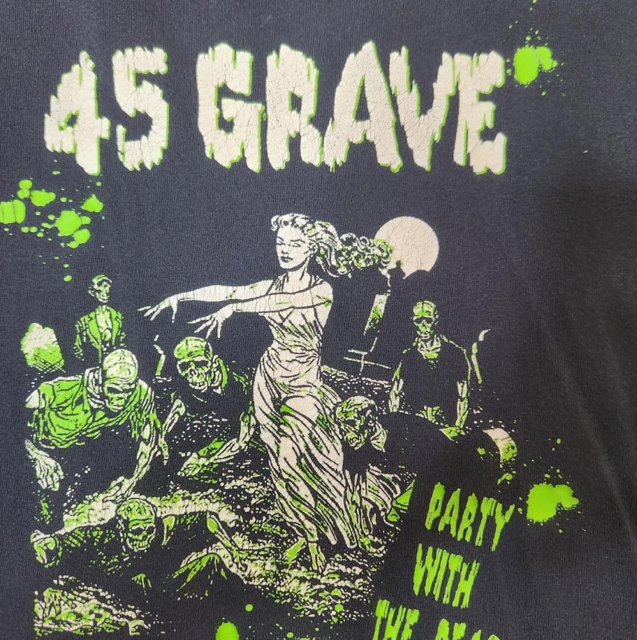 45 Grave Party With The Dead Shirt Black Unisex S-5XL TS644