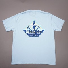 Comfort Colors Beach Cat Premium Ale Back Porch PCB Florida T Shirt Mens XL Blue