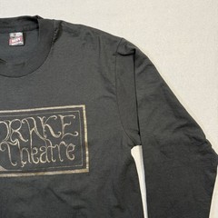Vintage Drake Theatre Berkeley Long Sleeve T Shirt Mens Large Black Art Deco Gra