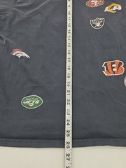 Team Apparel Football T-Shirt Men Large Black AOP Teams Tee.#39706