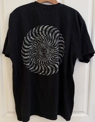 Spitfire Wheels Shirt Classic The End Swirl Paisley Mens Black T Shirt Sz L