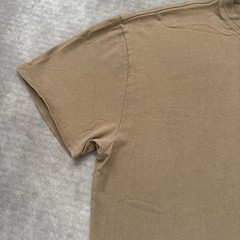 FOG Fear of God Essentials Shirt Mens Medium Taupe Brown Crewneck 100% Cotton